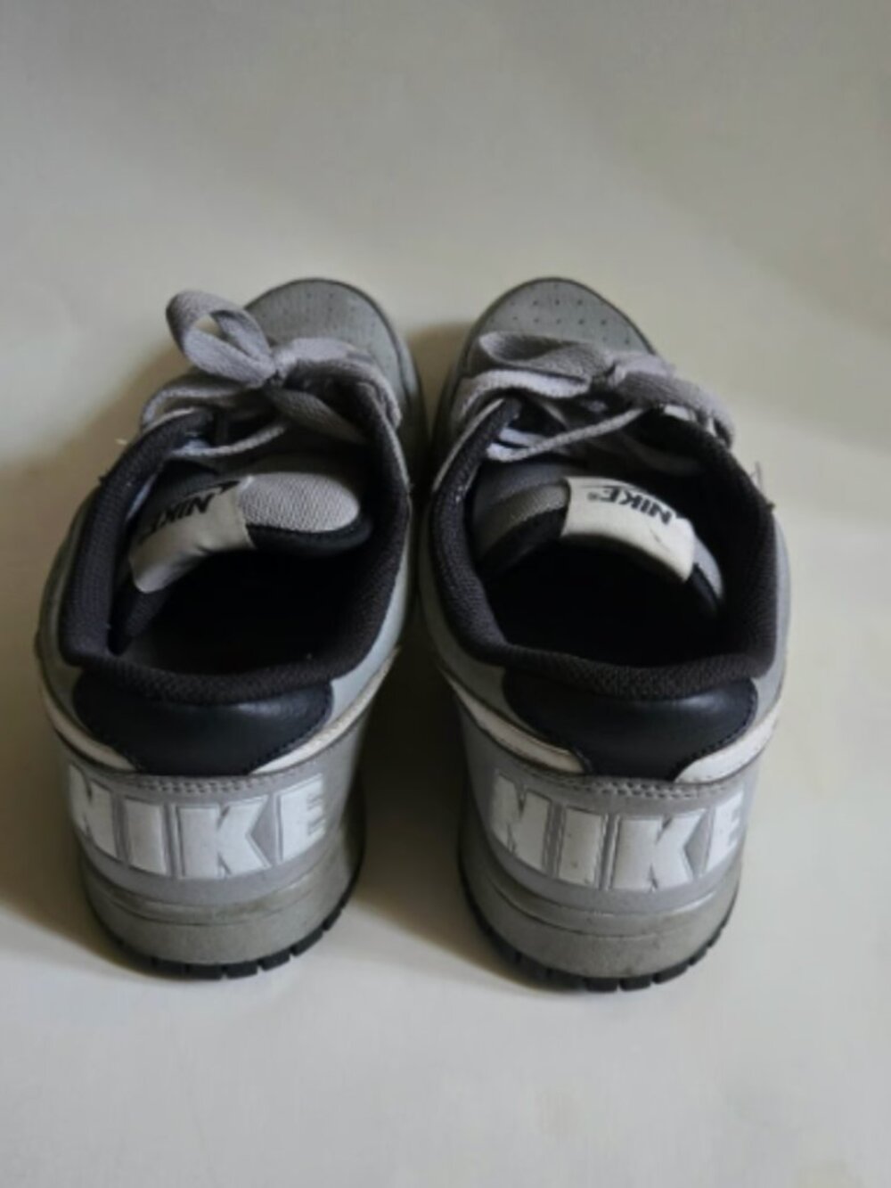Nike Big Nike Low Grey White Retro Sneakers Size 8 - Picture 3 of 9